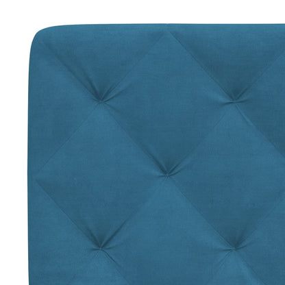 Bedframe met LED-verlichting fluweel blauw 100x200 cm