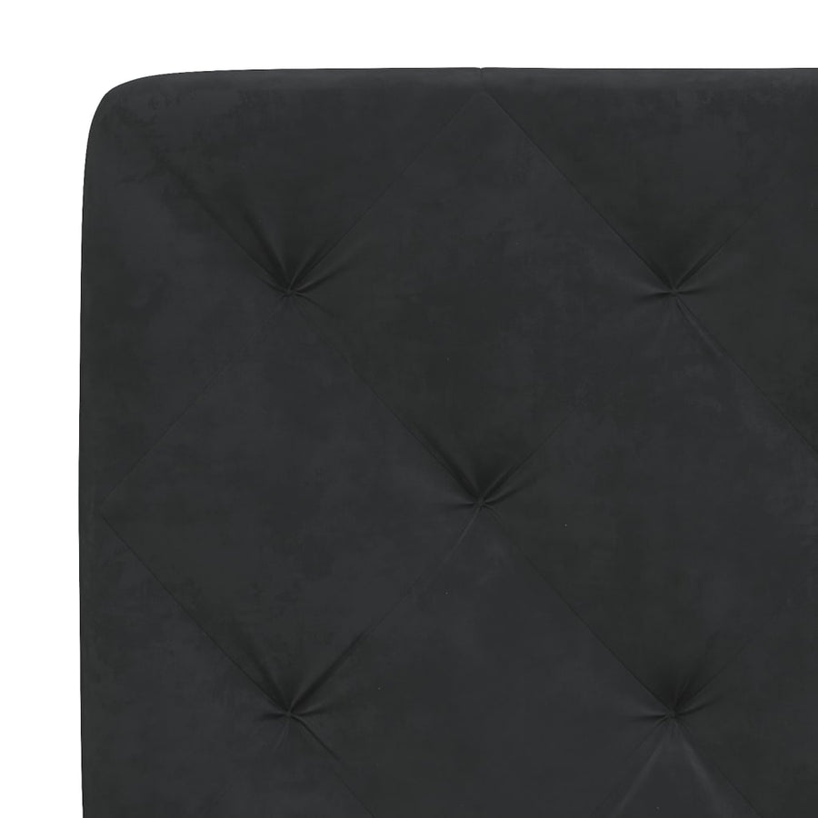 Bedframe met LED-verlichting fluweel zwart 120x200 cm