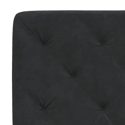Bedframe met LED-verlichting fluweel zwart 140x200 cm