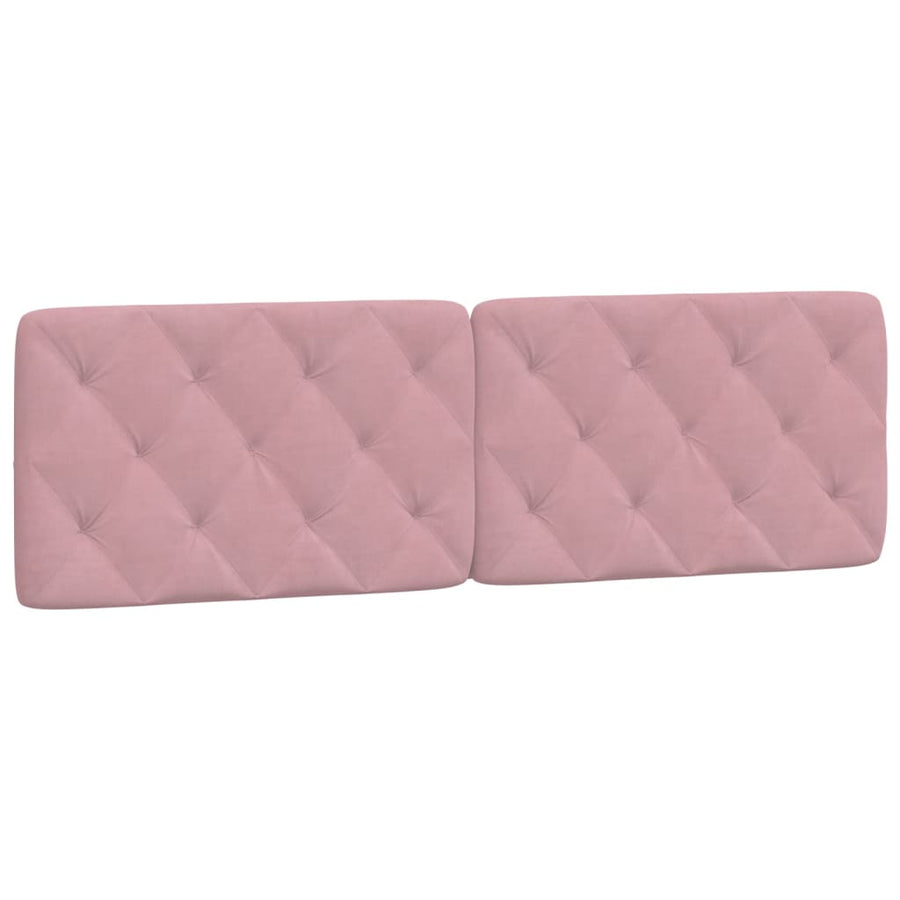 Bedframe met LED-verlichting fluweel roze 160x200 cm