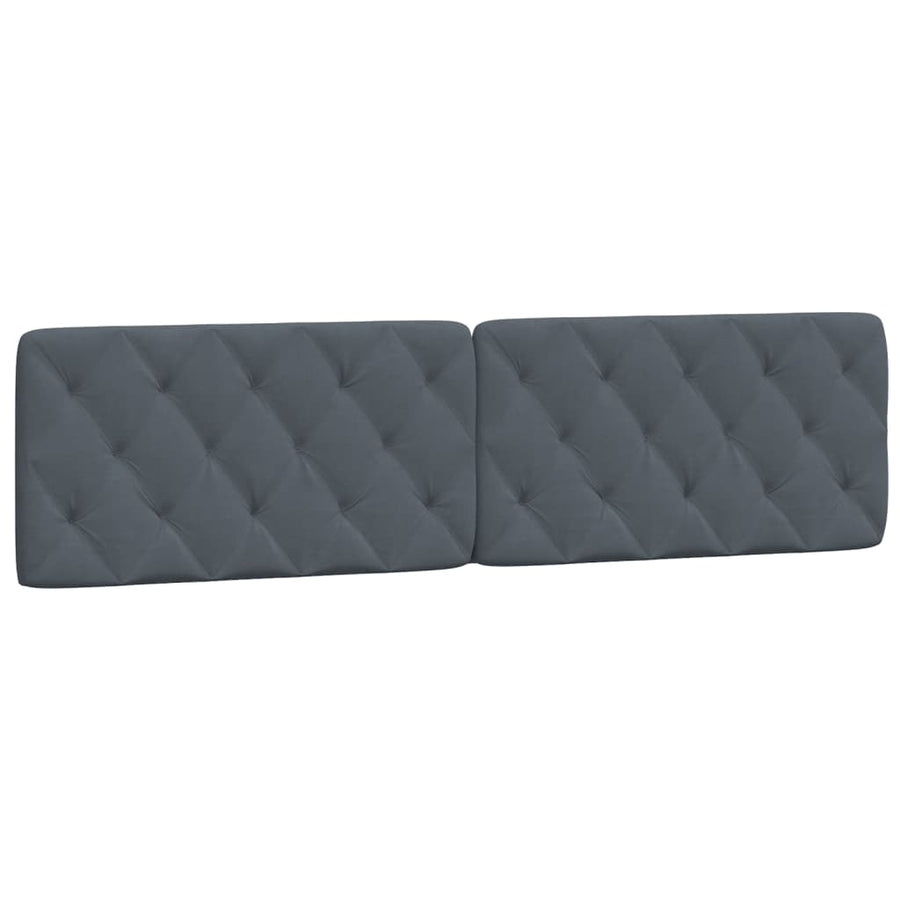 Bedframe Met Led-Verlichting Fluweel 200 x 200 cm Donkergrijs