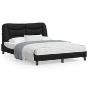 Bedframe zwart 140x190 cm met LED