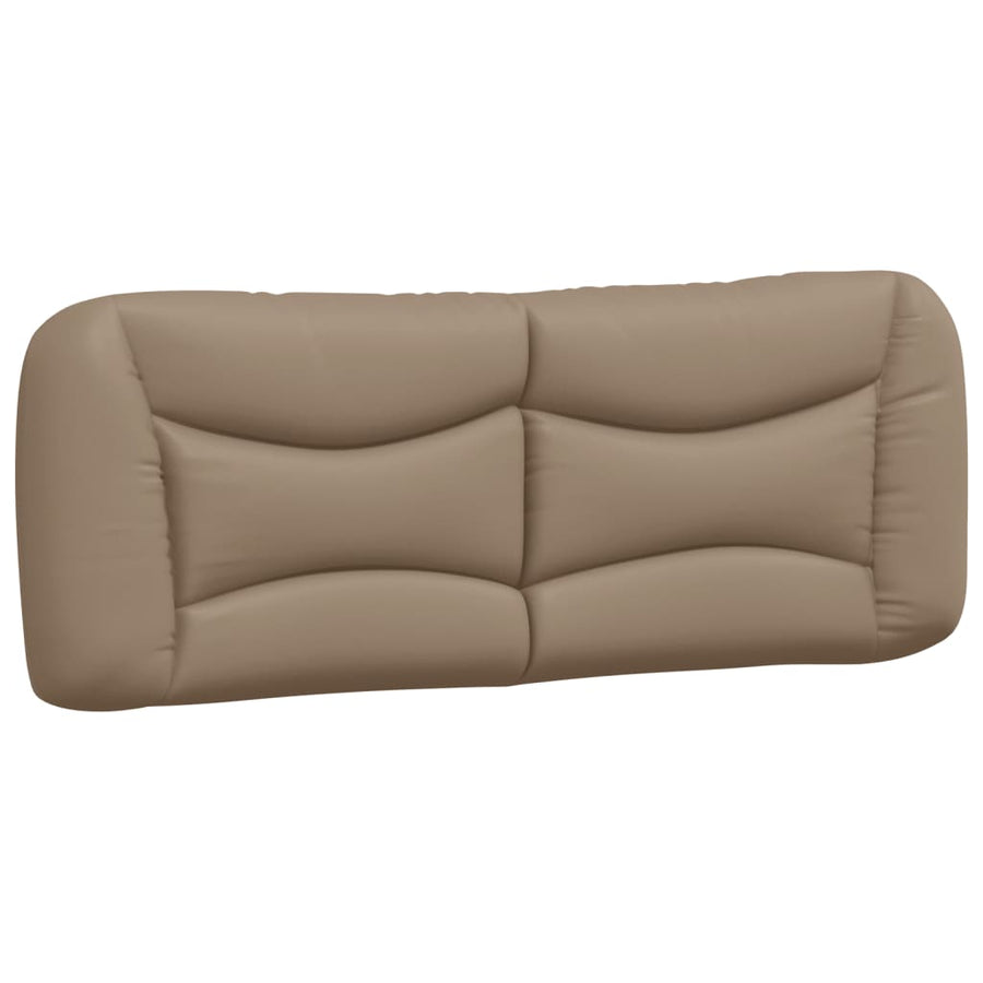 Bedframe met LED-verlichting kunstleer cappuccino 140x200 cm