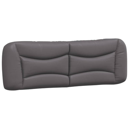 Bedframe met LED-verlichting kunstleer grijs 160x200 cm