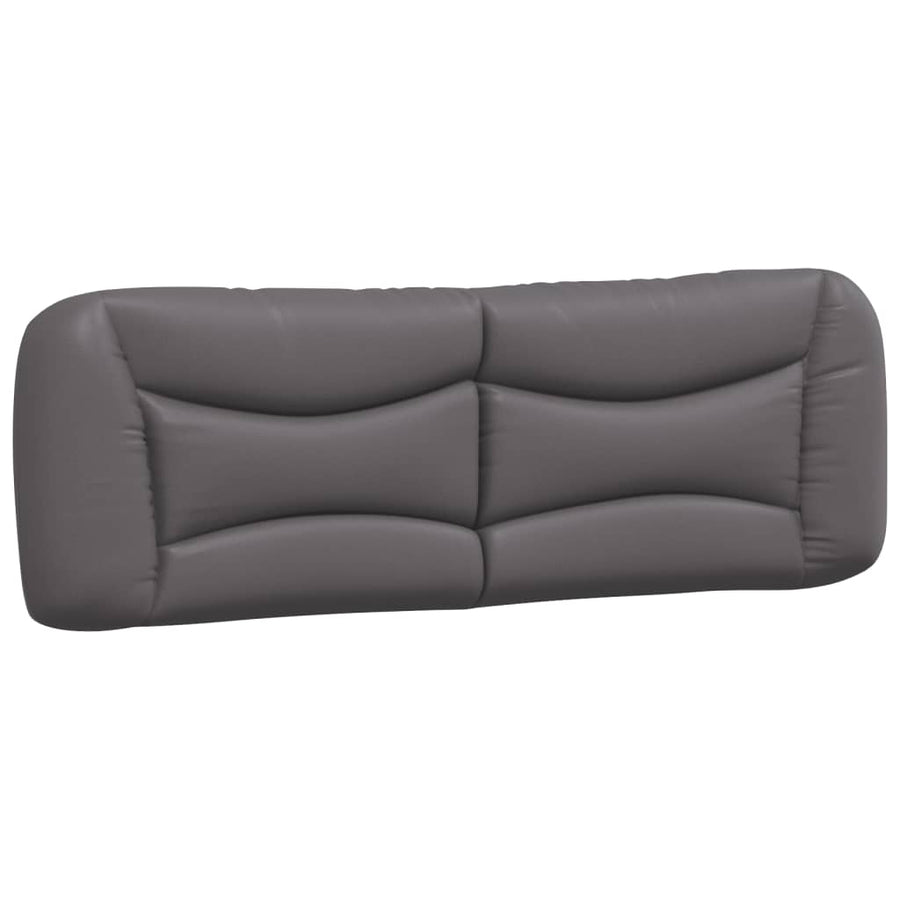 Bedframe met LED-verlichting kunstleer grijs 160x200 cm
