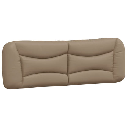 Bedframe met LED-verlichting kunstleer cappuccino 160x200 cm