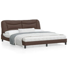 Bedframe 180x200 cm bruin met LED
