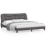 LED bed frame without mattress "Hvar" black 180x200 cm