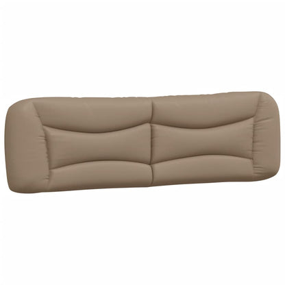 Bedframe met LED-verlichting kunstleer cappuccino 180x200 cm