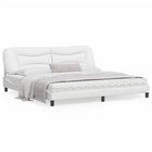 Bedframe wit 200x200 cm met LED