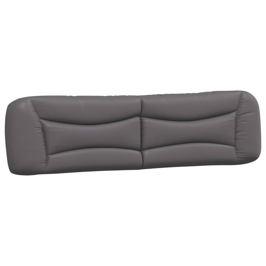 Bedframe Met Led-Verlichting Kunstleer Grijs 200X200 Cm