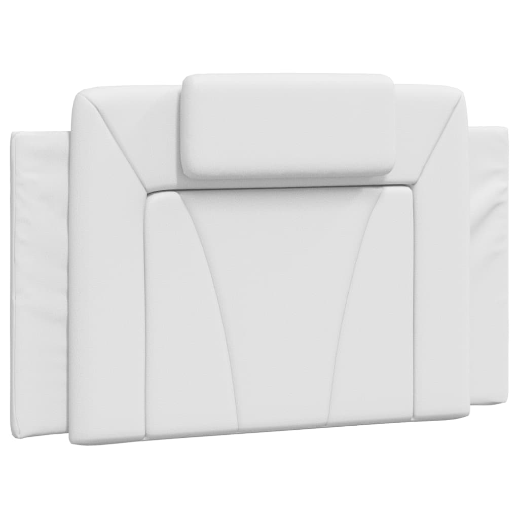 Bedframe Met Led-Verlichting Kunstleer Wit 90X190 Cm