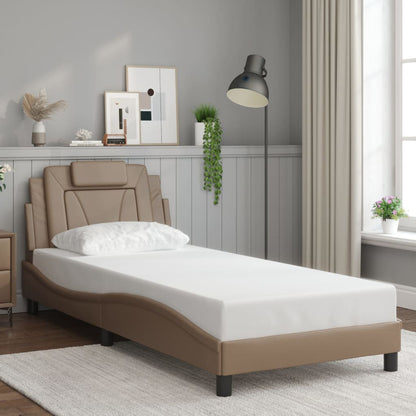 Bedframe "Viana" met LED zonder matras cappuccino 90x190 cm