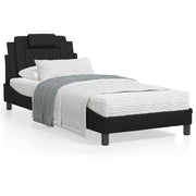 Bed frame "Viana" with LED without mattress black 90x200 cm