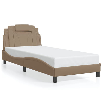 Bedframe "Viana" met LED zonder matras cappuccino 90x200 cm