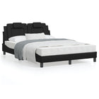 Bedframe 120x200 cm zwart kunstleer met LED