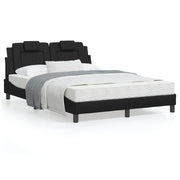 Bed frame "Viana" with LED without mattress black 120x200 cm