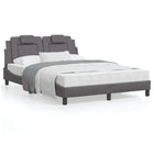 Bedframe grijs 120x200 cm met LED