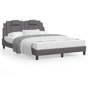 Bed frame "Viana" with LED, without mattress, grey 120x200 cm