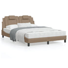 Bed frame "Viana" with LED without mattress cappuccino 120x200 cm