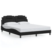 Bedframe 160x200 cm zwart met LED
