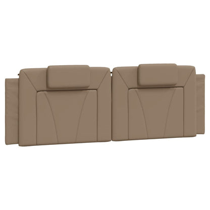 Bedframe met LED-verlichting kunstleer cappuccino 160x200 cm