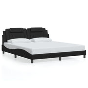 Bedframe zwart 180x200 cm met LED