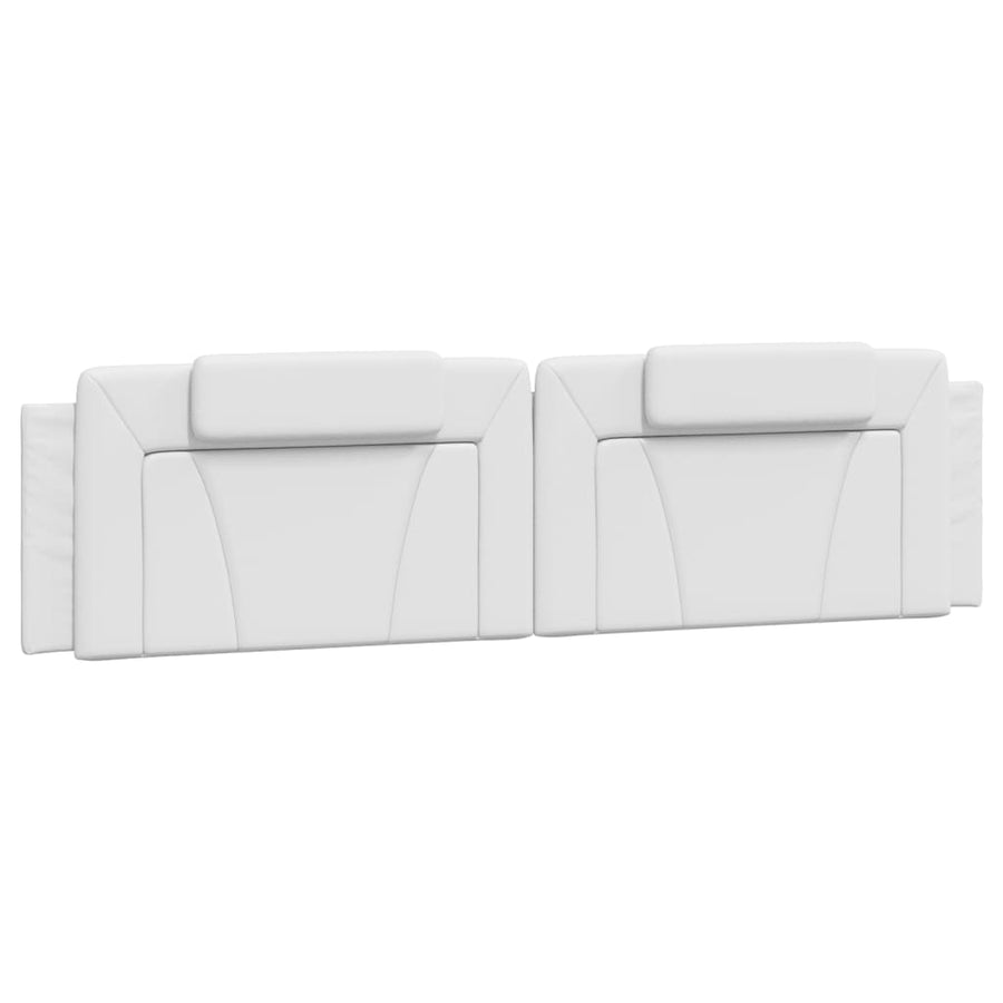 Bedframe Met Led-Verlichting Kunstleer Wit 200X200 Cm