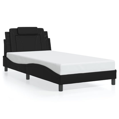 Bedframe "Viana" met LED zonder matras zwart 100x203 cm