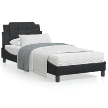 Bedframe met LED-verlichting kunstleer zwart 80x200 cm