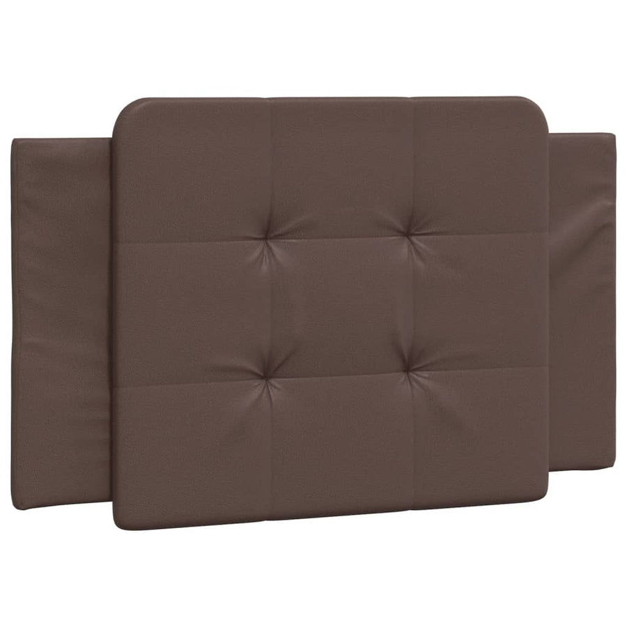 Bedframe met LED-verlichting kunstleer bruin 80x200 cm