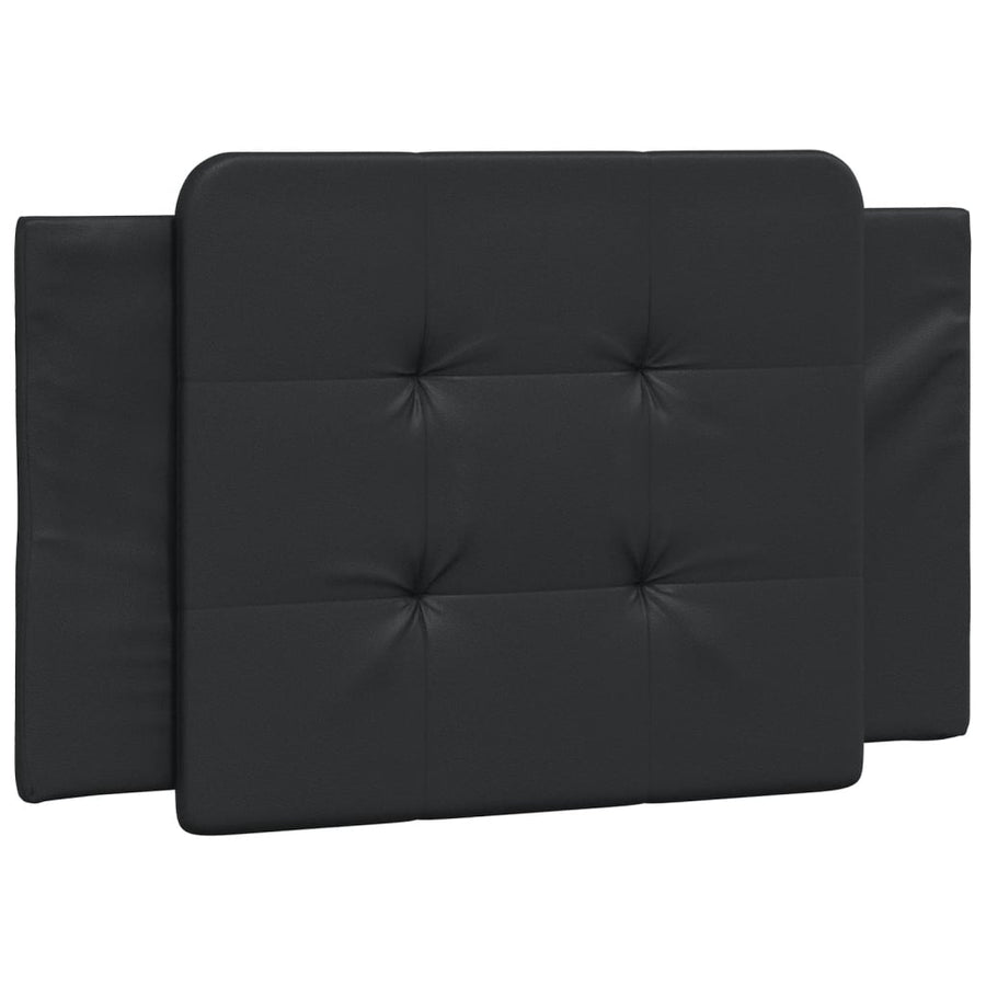 Bedframe met LED-verlichting kunstleer zwart 90x200 cm