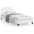 Bedframe 90x200 cm wit met LED