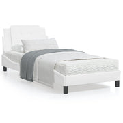 Bedframe 90x200 cm wit met LED