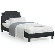 Bedframe zwart 100x200 cm met LED