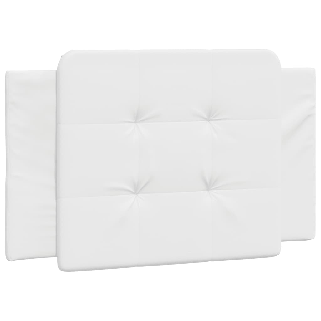 Bedframe met LED-verlichting kunstleer wit 100x200 cm
