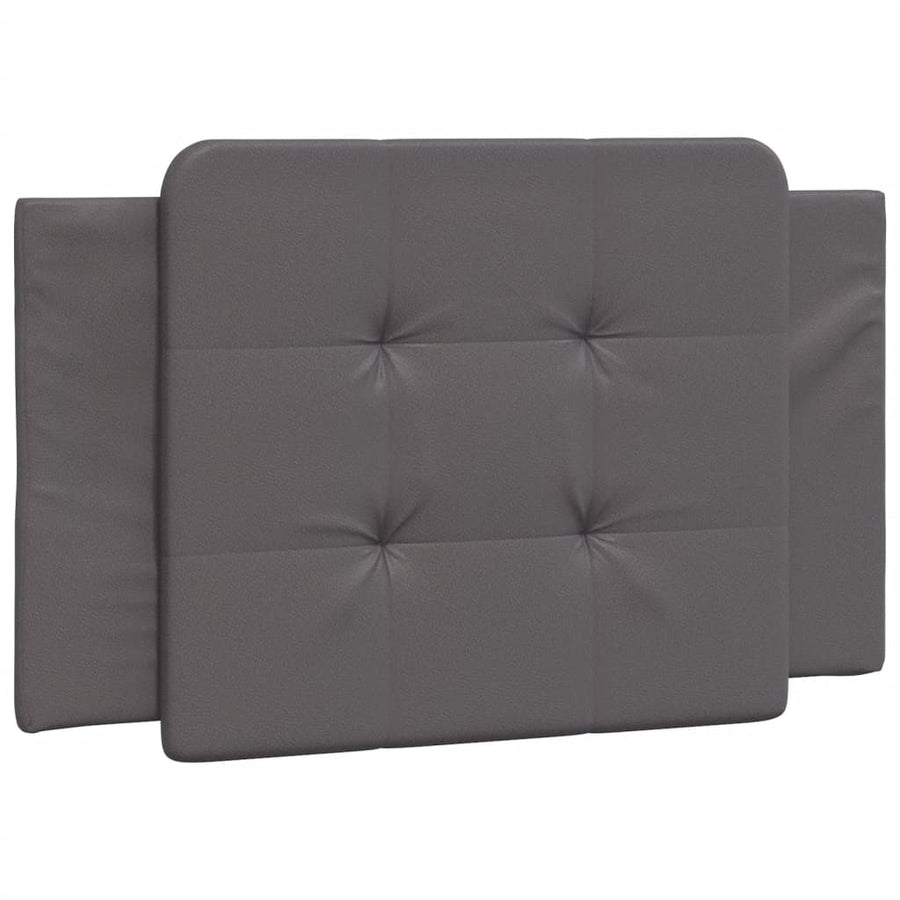 Bedframe met LED-verlichting kunstleer grijs 100x200 cm