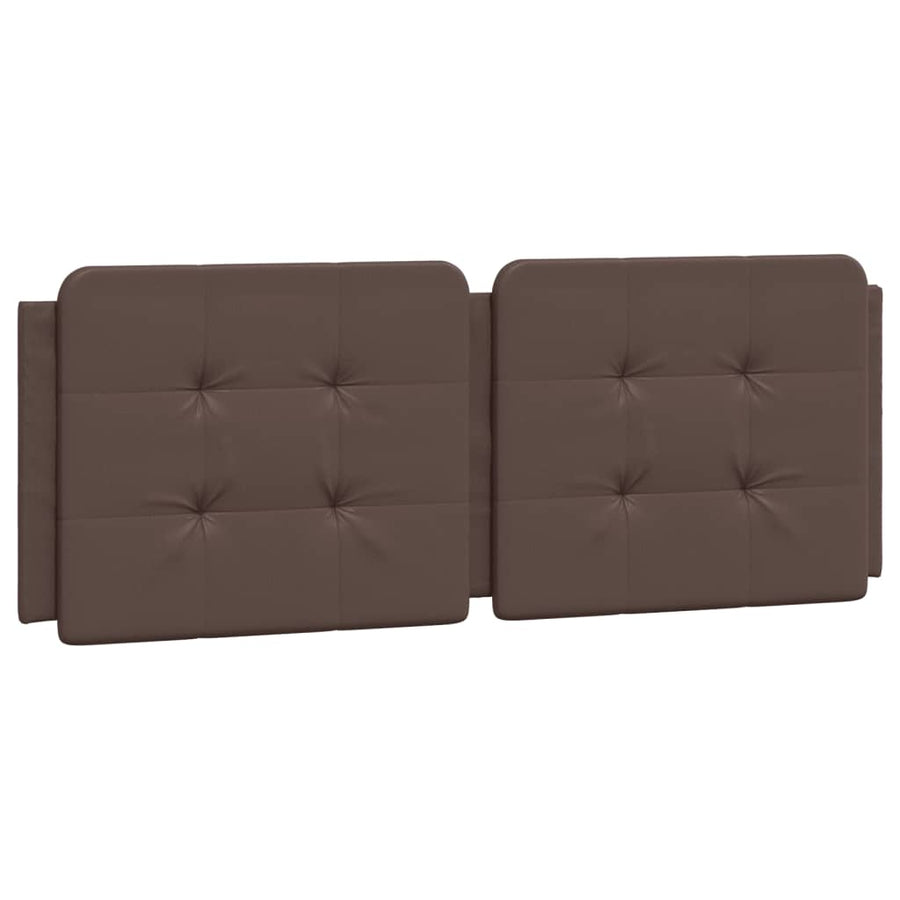 Bedframe met LED-verlichting kunstleer bruin 120x200 cm