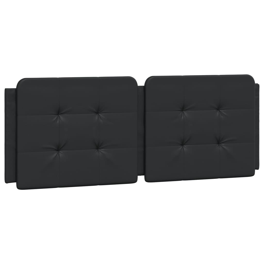 Bedframe met LED-verlichting kunstleer zwart 140x190 cm