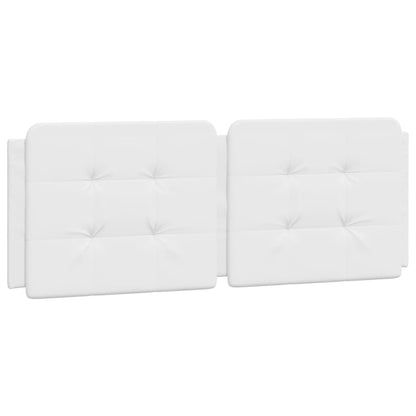 Bedframe met LED-verlichting kunstleer wit 140x190 cm