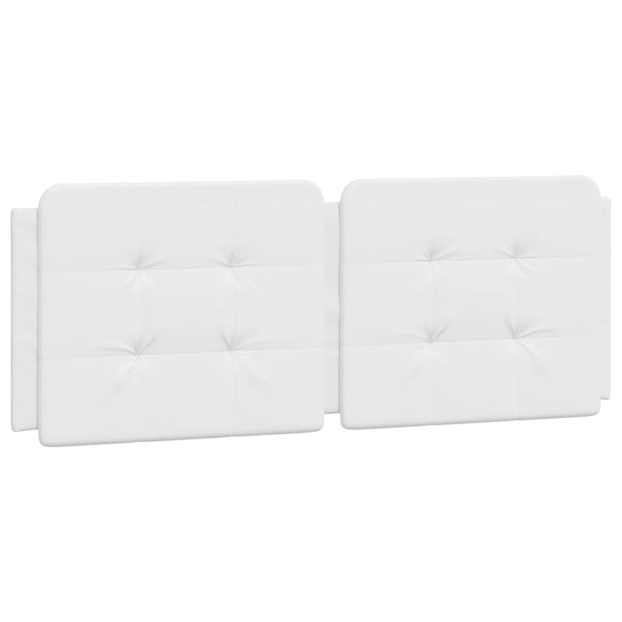 Bedframe met LED-verlichting kunstleer wit 140x190 cm