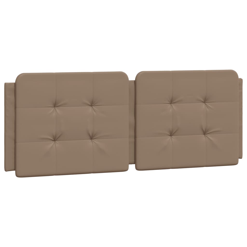 Bedframe met LED-verlichting kunstleer cappuccino 140x190 cm