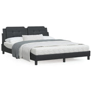 Bedframe 160x200 cm zwart met LED