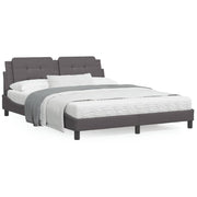 Bedframe grijs 160x200 cm met LED