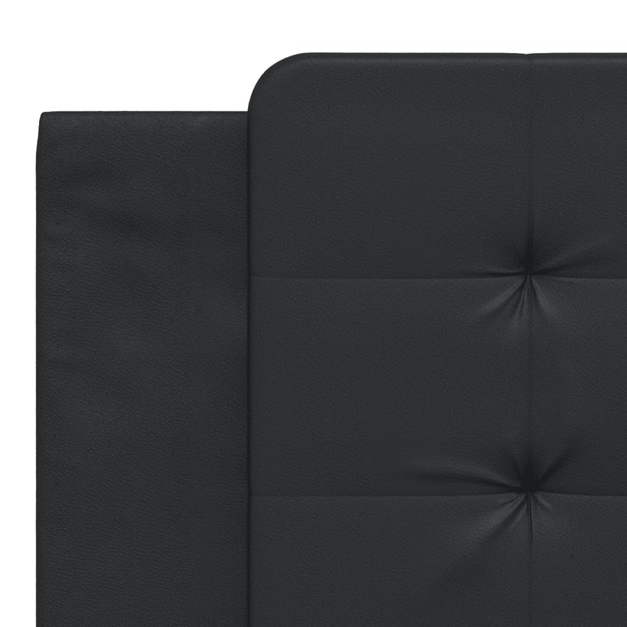 Bedframe met LED-verlichting kunstleer zwart 180x200 cm