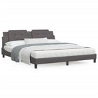 LED bed frame without mattress "Zadar" black 180x200 cm