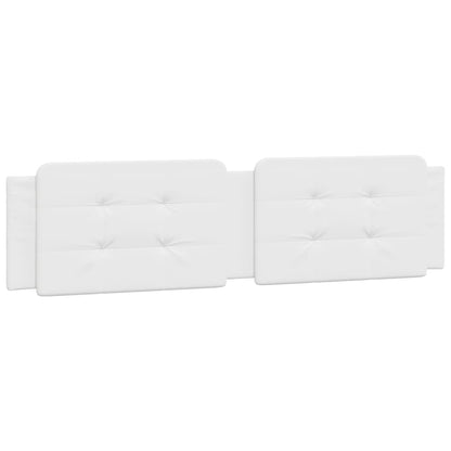 Bedframe met LED-verlichting kunstleer wit 200x200 cm