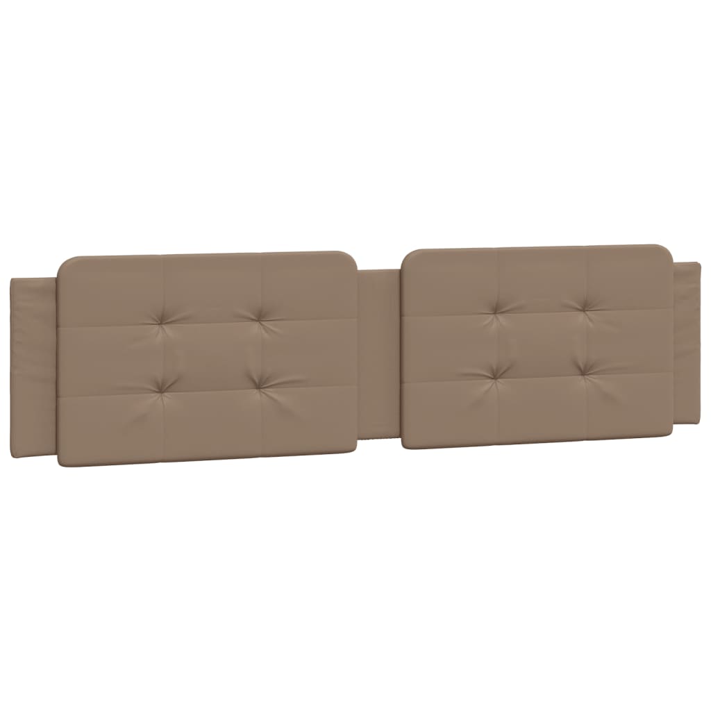 Bedframe met LED-verlichting kunstleer cappuccino 200x200 cm