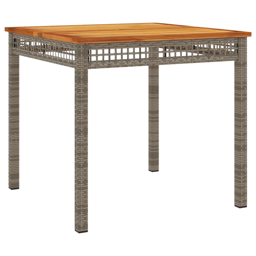 3-Delige Tuinset Met Kussens Poly Rattan Grijs