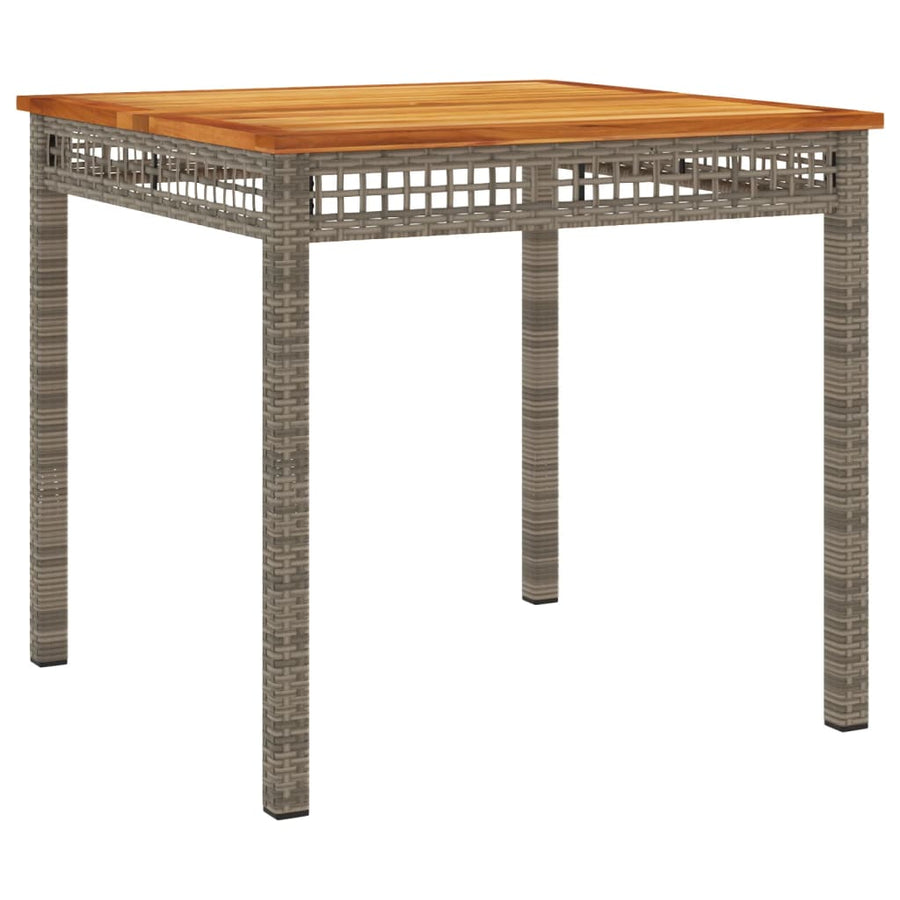 3-Delige Tuinset Met Kussens Poly Rattan Grijs